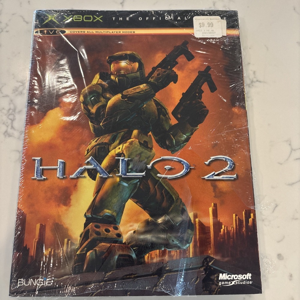 VTG Halo 2 Official Prima Strategy Guide Xbox Bungie Brand New, Seal Torn